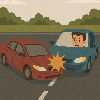 Trường hợp xe con lần làn gây va chạm với xe bán tải thì bồi thường như thế nào?